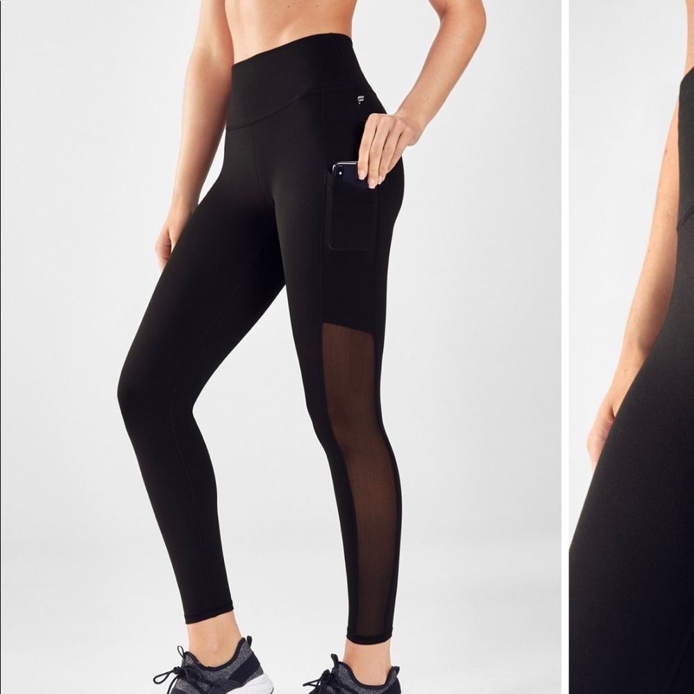 Fabletics on the go high waisted mesh legging